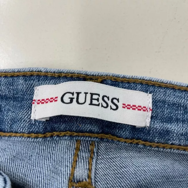 GUESS Low-Rise Power Skinny-Leg Jeans Women's Size 27x29 Mystic Blue 2