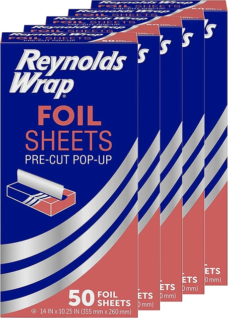 Reynolds Wrap Pre Cut Pop Up Aluminum Foil Sheets 14 X 10.25 250 Sheets Kitchen