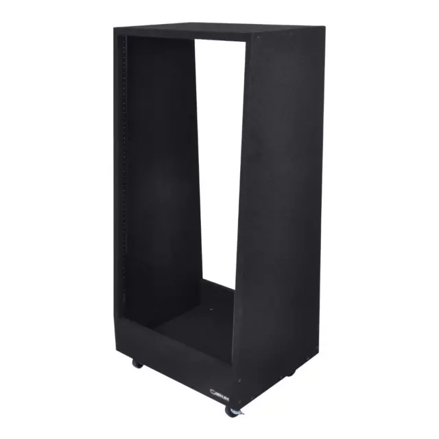 Odyssey CRS20WSS 20U Carpeted Pro Studio Audio DJ Rack with Wheels idjnow