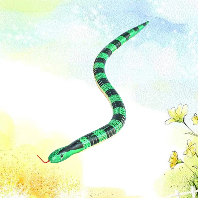 Serpent En Caoutchouc Réaliste 70 Cm – Déco Halloween, Farces, Jardin – Souple Et Flexible