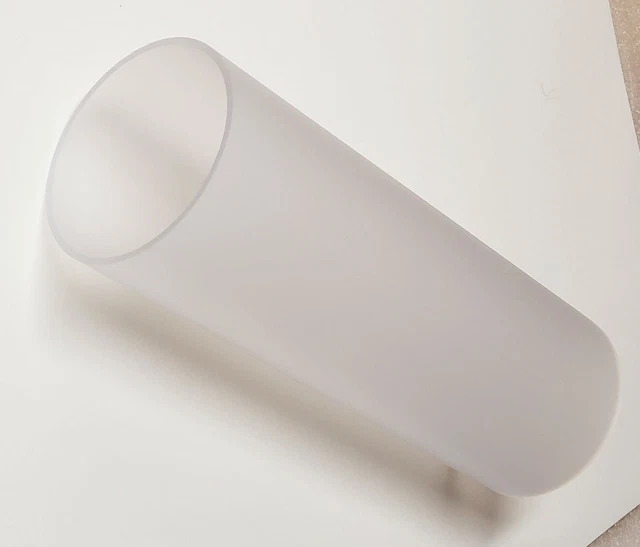 Clear Frosted 3 1/2” Od 3 1/4 Id Diameter 24" Inch Long Acrylic Plexiglass Tube