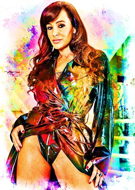 Lisa Ann Actress Model Legend 1/5 ACEO Fine Art Print By:Q