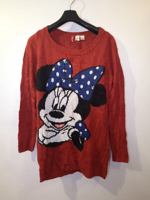 Disney Minnie Mouse Pullover Vintage Damen Hoodie Zipper Mickey Mouse WaltDisney