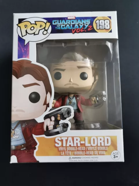 FIGURINE VINYL FUNKO POP #198 Star-Lord Guardians of the Galaxy vol.2 Marvel