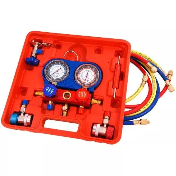 Ac Manifold Air Conditioning Test Sytem Kit Gauge Diagnostic Testing Kit