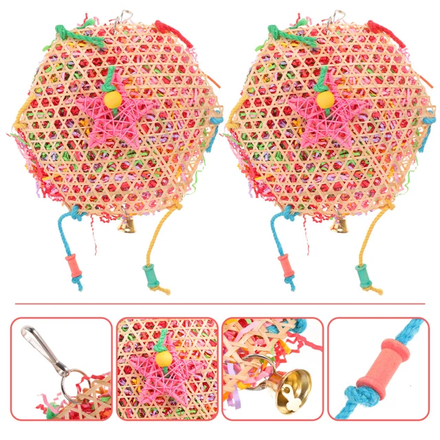 2 piezas loro colgante loro de juguete ropa de juguete divertida resistente