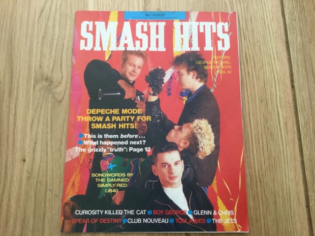 SMASH HITS Magazine - 6th May 1987 - Boy George, Depeche Mode, George Michael
