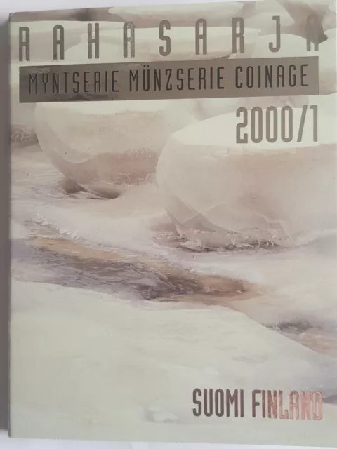 Finnland KMS Kursmünzensatz Rahasarja 2000/1 im Folder / Stempelglanz