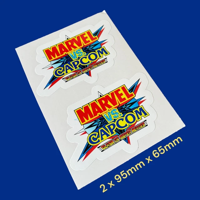 MARVEL VS CAPCOM Classic 1980's Logo Vinyl Sticker Decal Arcade Gaming ...