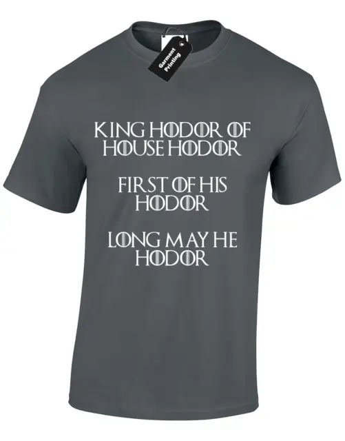 King Hodor Of House Hodor Mens T Shirt Game Stark Lannister Thrones Snow  S-5Xl