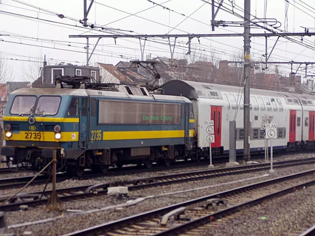 F10 6x4 Glossy Photo SNCB Class 27 2735 @ Antwerpen Berchem