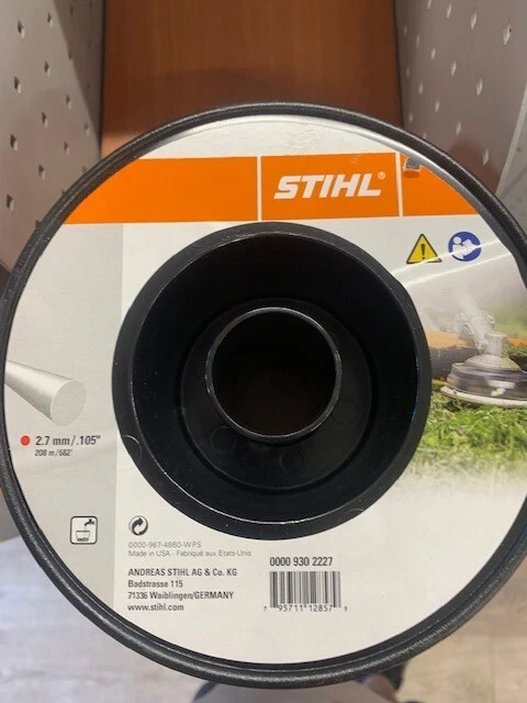 Original STIHL Mähfaden 2,7 mm 215 m 0000 930 2227 rot rund 795711128579