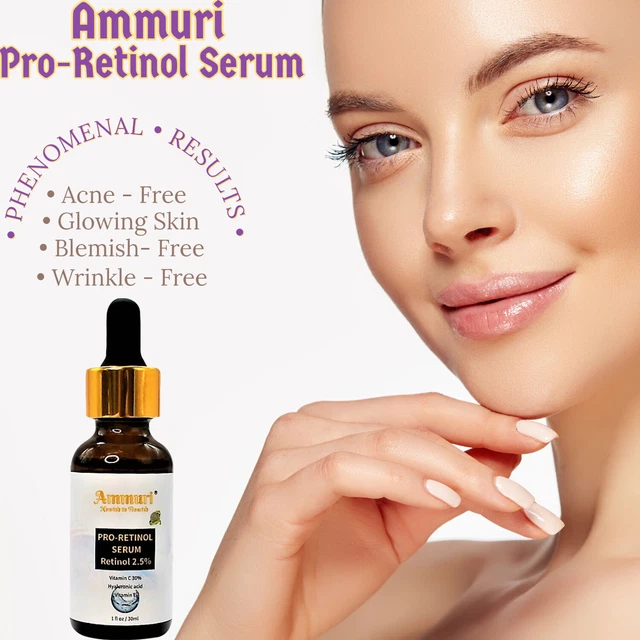 Ammuri Retinol Serum 2.5% Avanzato Collagene Booster Testardo Pelle Problemi