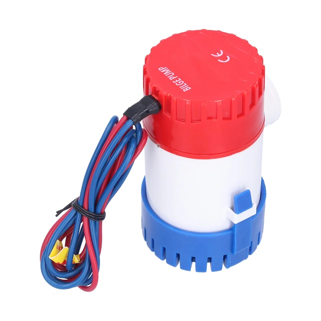 (24V 500GPH)Pompe De Cale Interrupteur CC Semi-automatique Boîtier ABS