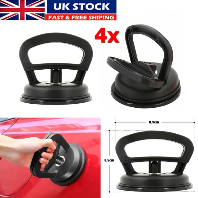 4x Plastic Suction Cup Glass Lifter Carrying Pad 70kg Dent Puller Car Heavy Duty