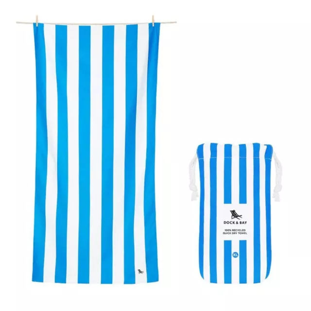 Dock & Bay Beach Towel Cabana Light Collection Xl - Bondi Blue