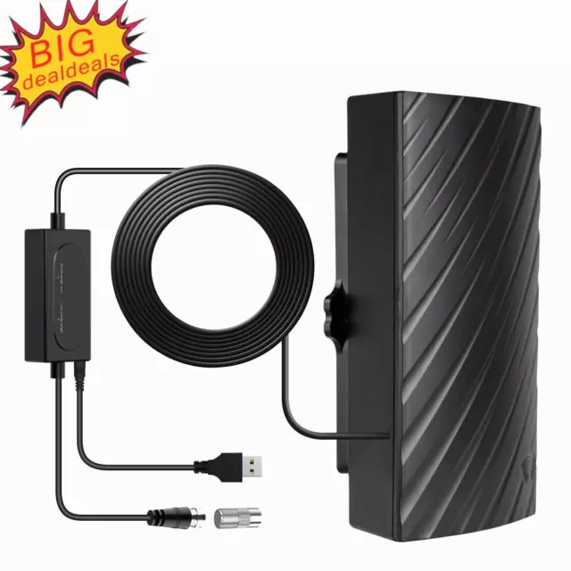 5600 Miles Digital TV Antenna HDTV Amplified 4K 1080P Waterproof Outdoor Indoor