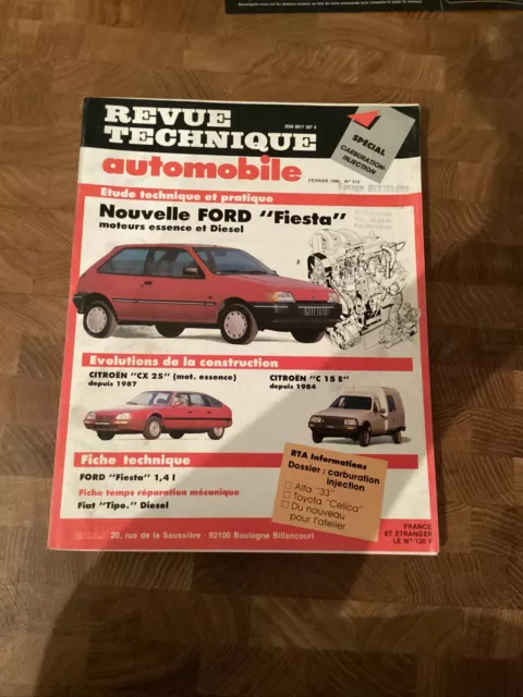Revue technique Ford fiesta moteurs essence et diesel , Citroën C15 essence