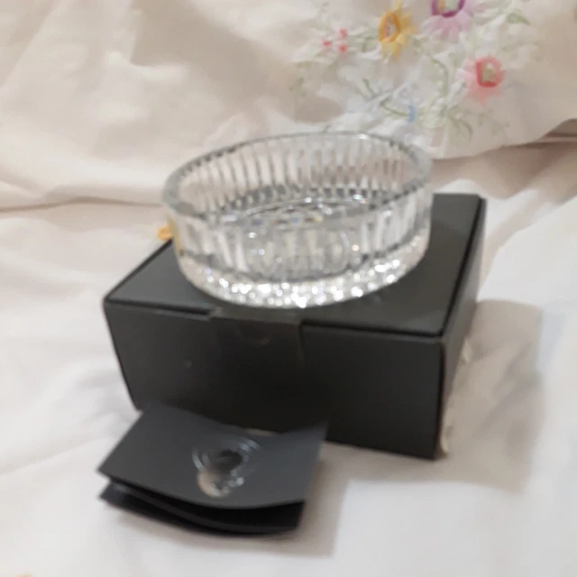 Waterford Lead Crystal  Wine Bottle Coaster 5" NEW Made In Ireland