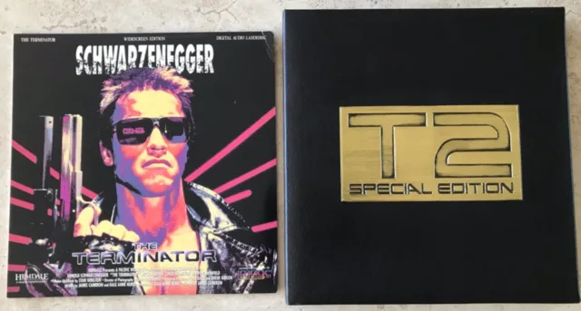 Terminator & T2 Special Edition Judgment Day Uncut Laserdisc Lot Box Set LDs