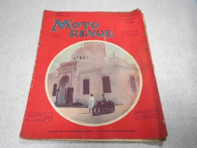 MOTO REVUE N° 571 17 fevrier 1934 la mosquee d aumale en algerie *