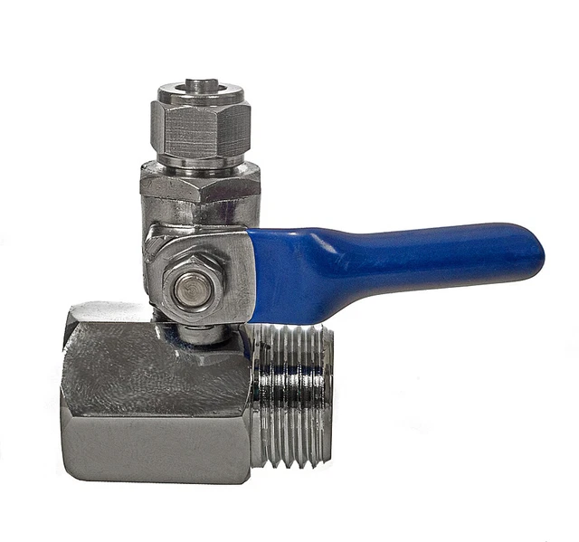 Inline Wasserhahn Stecker 3/4"" bis 1/4"" Umkehrosmose Gartenhahn/Unterspüle