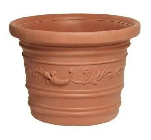 VASO FESTONATO IN RESINA PRESTIGE Ø 40 x h. 30 cm CAMPANA DECORATA da giardino