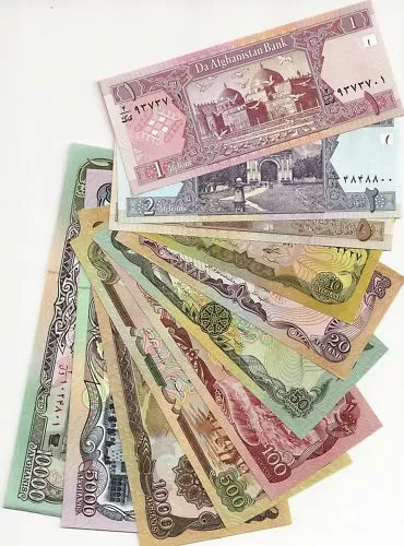 Afghanistan 11 Notes Uncirculated 1 - 10,000 Afghanis