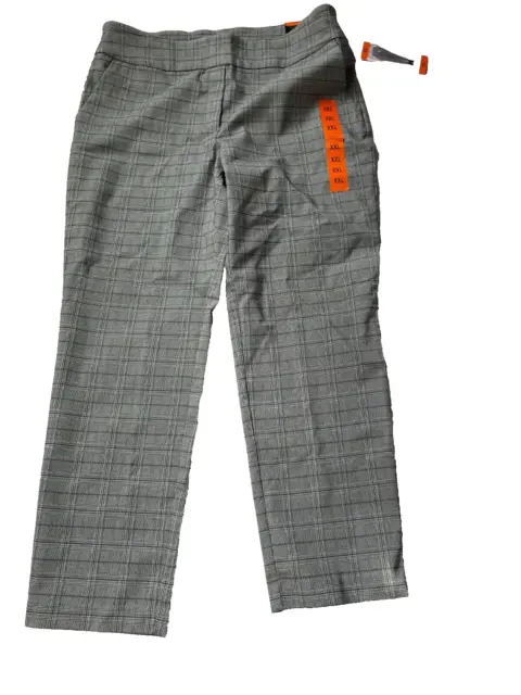 COMPANY ELLEN TRACY Stretch Pull-On Ankle Pants Slim Fit Career Grid XXL  NWT $79 $12.48 - PicClick