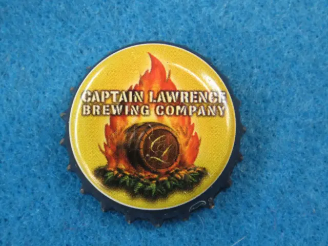 BEER Bottle Crown Cap ~ CAPTAIN LAWRENCE Brewing Co ~ Elmsford, NY; Est 2005