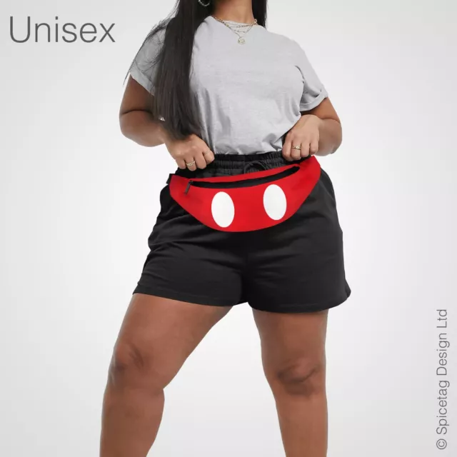 Mouse Short Bumbag Park Fanny Pack World Land Belt Bum Bag Cute Polka Dot Shorts