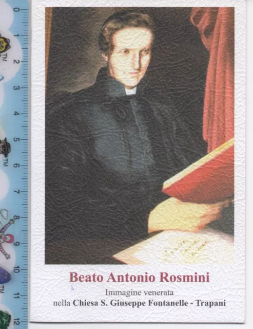 Santino - Holy Card - Beato Antonio Rosmini