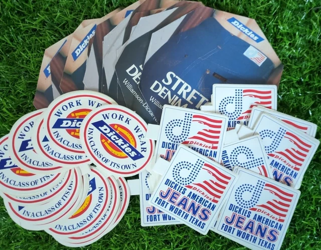 Large Collection Of Vintage Stickers/Decals. (Dickies Jeans)