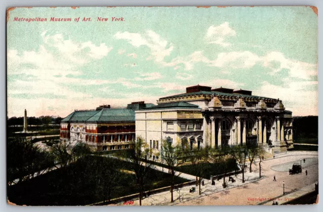 New York NY - Aerial View - Metropolitan Museum - Vintage Postcard - Unposted