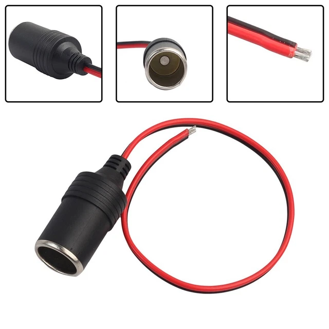 Adattatore presa auto resistente ad alta potenza lunghezza 30 cm 10 A 12-24 V 1 pz/set