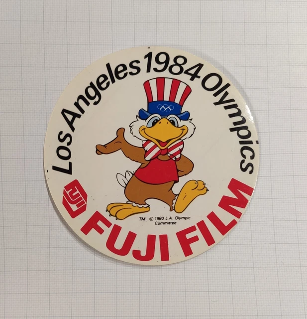 Autocollant Vintage Fuji Film Los Angeles 1984 Olympics - Sticker Rétro Années 80
