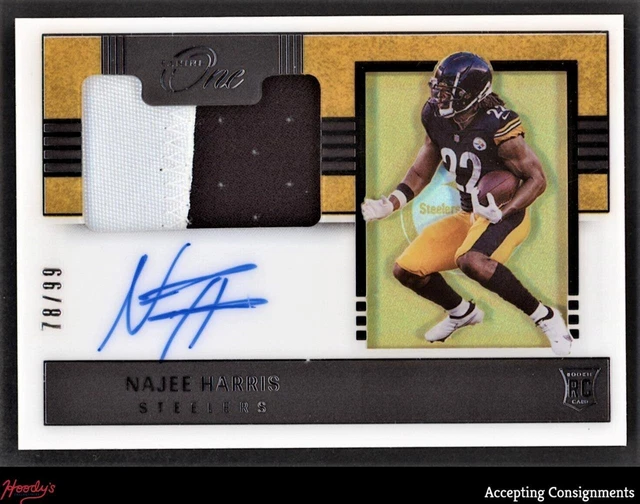 2021 Panini One #126 Najee Harris 78/99 ROOKIE PATCH AUTO RC RPA STEELERS