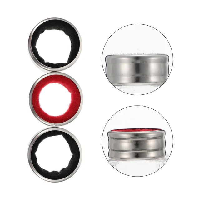 9 piezas anillo de goteo acero inoxidable anillos de botella a prueba de gotas Silver