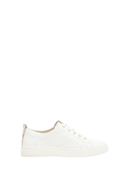 Lasocki Femmes Baskets Basses À Lacets Chaussures Décontractées En Cuir Blanc 36