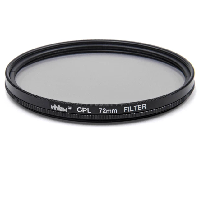 Filtre polarisant CPL-Pol Ø 72mm universel métal noir pour Caméra