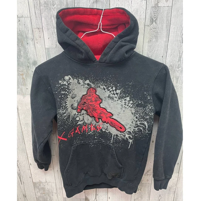 X Games Youth Large Bike Skate Surf Long Sleeve Biking Sweatshirt Hoodie