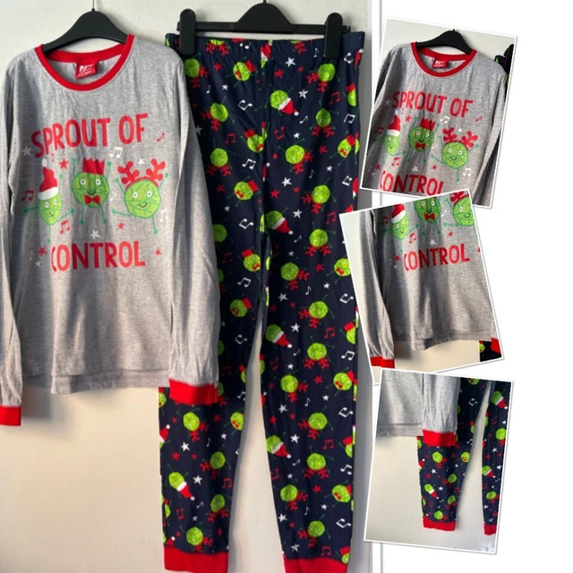 Girls Pj’s Sleepwear Xmas Theme Brussel Sprouts pyjamas set 11-12 Years