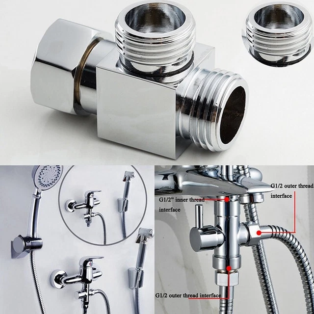 Accessori Deviatore Valvola Anello Sigillante Attrezzo 3-Way T-Adapter Connector