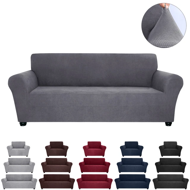 1/2/3 Seater Sofa Seat Covers Couch Cover Slipcover Cushion Elastic Protector US