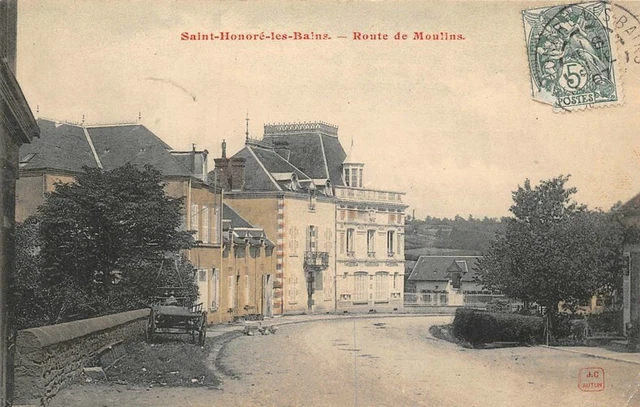 Saint-Honoré-les-Bains - route de Moulins