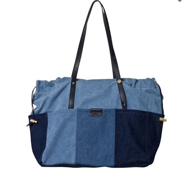 CHLOE Denim Patchwork  Baby Diaper/ Nappy Change Bag 100% Authentic
