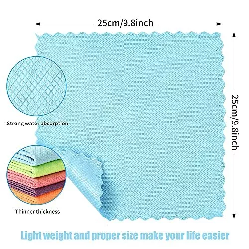 Nanoscale Cleaning Cloth Streak Free Miracle Cleaning Cloths for Window 20Pcs... 5