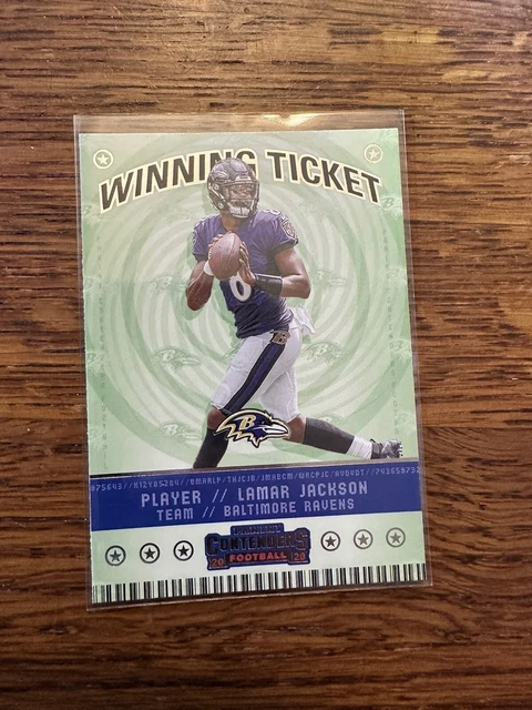 2020 Panini Contenders - Winning Ticket Silver #WT4 Lamar Jackson /149