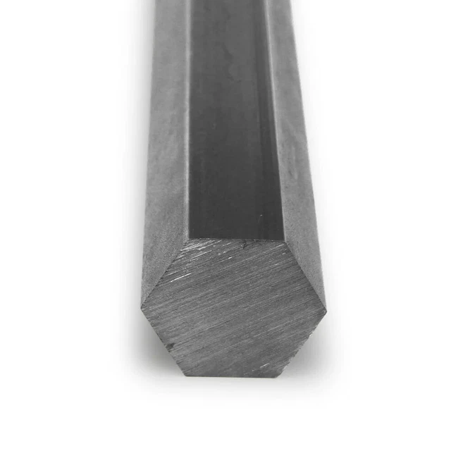0.5625" Carbon Steel Hex Bar 12L14 Cold Finish : 48.0"