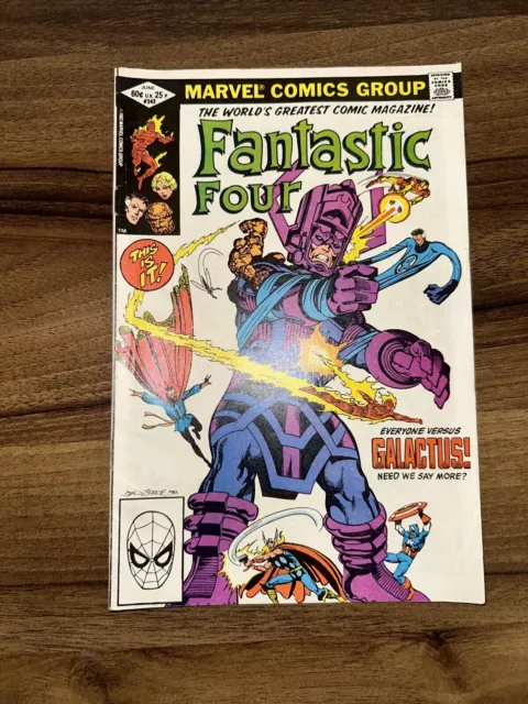 Fantastic Four #243 / Galactus Dr. Strange Thor Captain America Iron Man (1982)